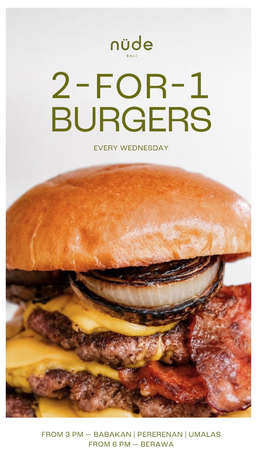 Nüde Bali — 2-for-1 Burgers