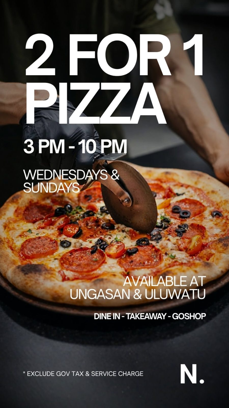 NOURISH Bali — 2-for-1 Pizza