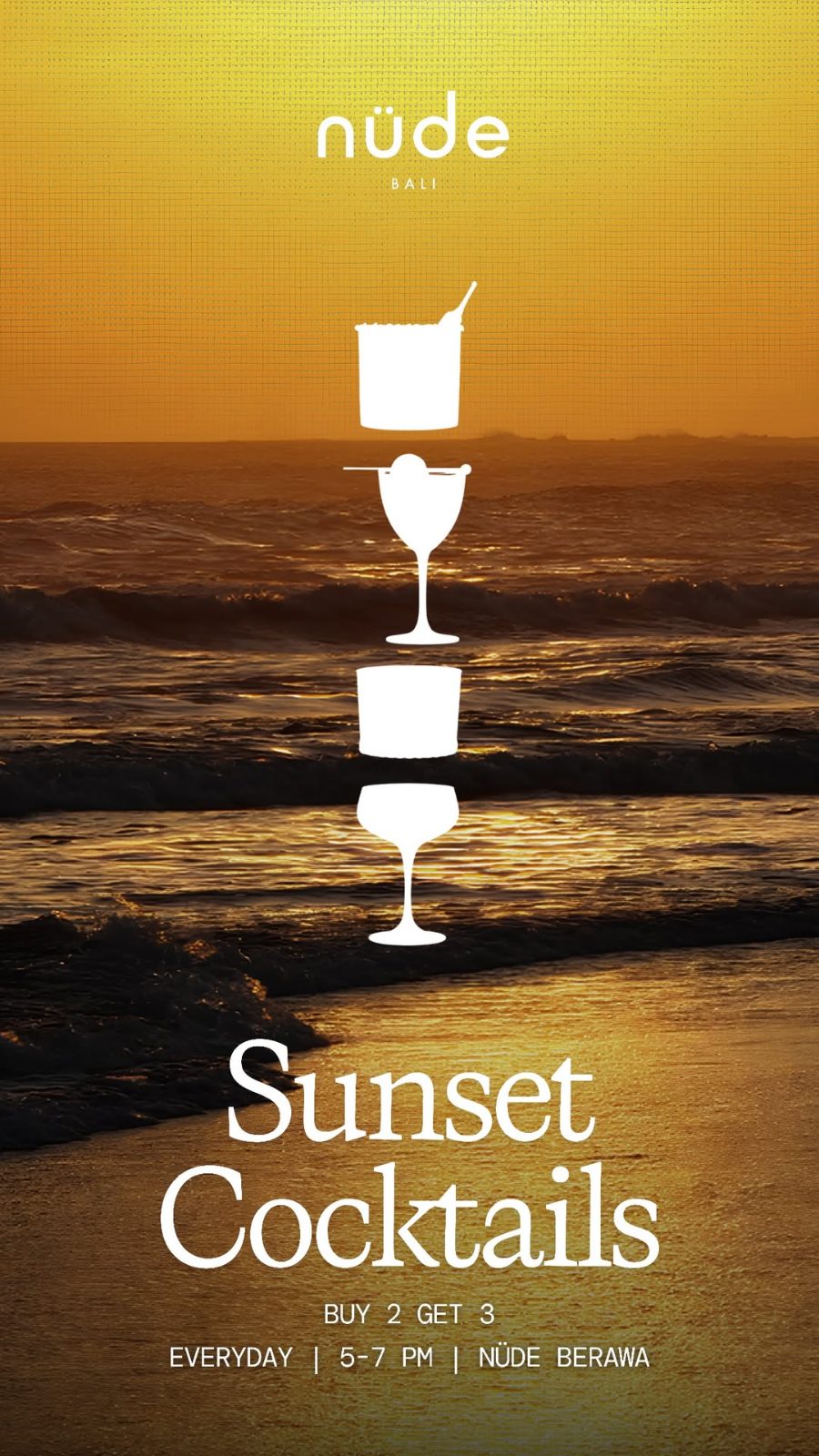 Nüde Bali — Sunset Cocktails — Buy 2 Get 3